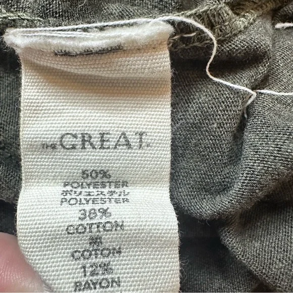 THE GREAT. Gray Ruffle Top Size 1 - Picture 14 of 15